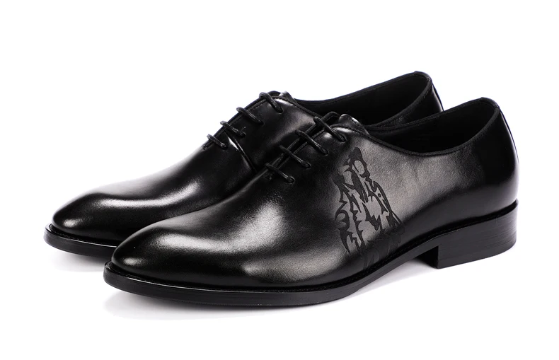 Mens Leather Casual Shoes Business Moccasins Men Wedding Shoe Men Genuine Leather Oxfords Shoes Black Leather Shoes Mens Size 45 (9)