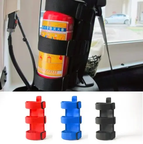 

Wholesale Retail Fire Extinguisher Holder Bandage Roll Bar Roll Bar Holder Oxford Cloth For Jeep Wrangler JL JK TJ CJ Free Ship