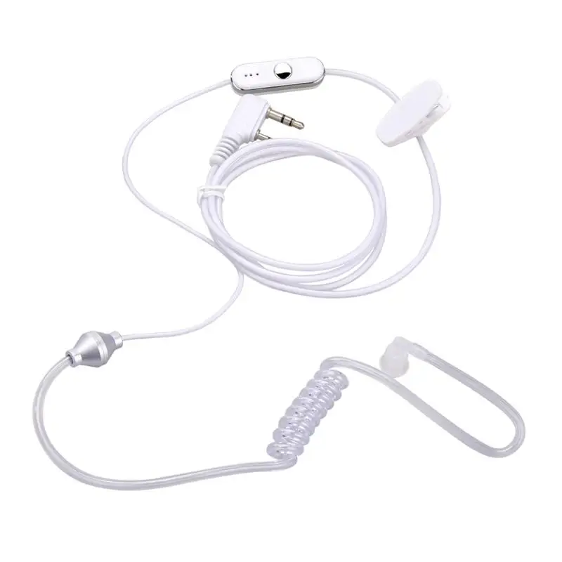 

High Quali Earphone Mic 2.5mm Stereo 2Pin Acoustic Tube PTT MIC Earpiece Earphone for Baofeng For Kenwood For Retevis HYT Radios