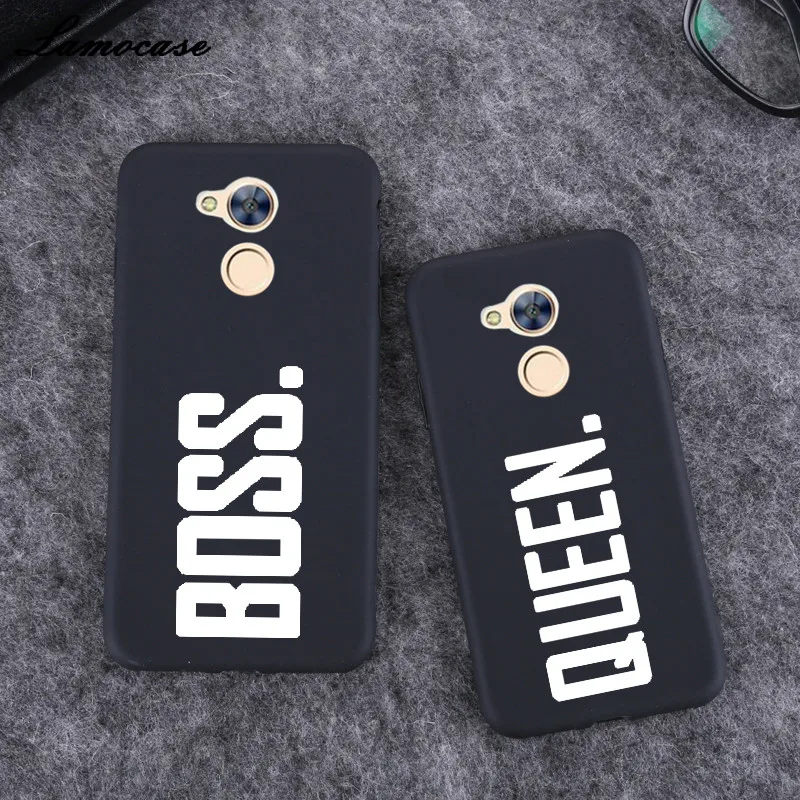 هواوي الشرف 6A حالة الأسود ماتي لينة TPU السيليكون الوفير حالة غطاء لهواوي الشرف 6A الكرتون نمط بسيط طباعة