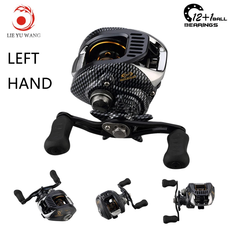 

Lieyuwang 6.3:1 13BB low profile reel wheels Fishing Reel Bait Casting Fishing Reels (lEFT HAND)