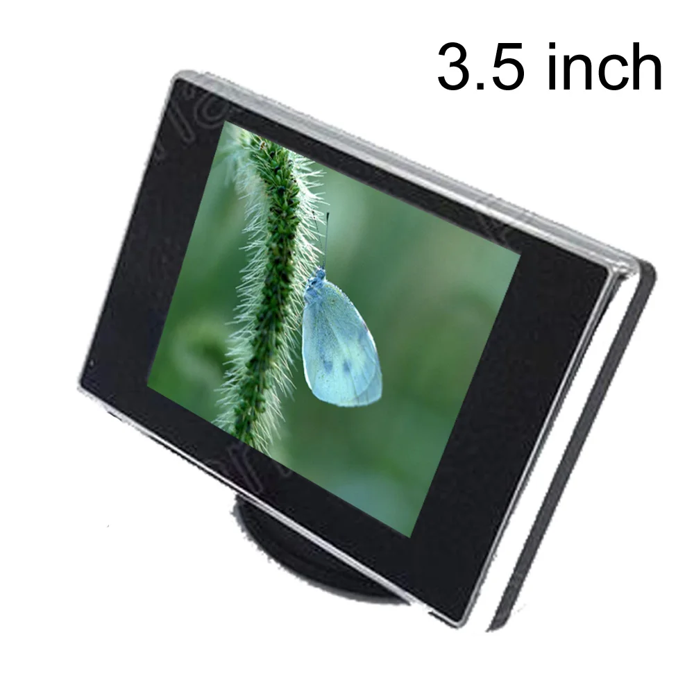 

New supports rearview camera reverse priority two channels AV Input 3.5 inch car monitor color TFT LCD Monitor display