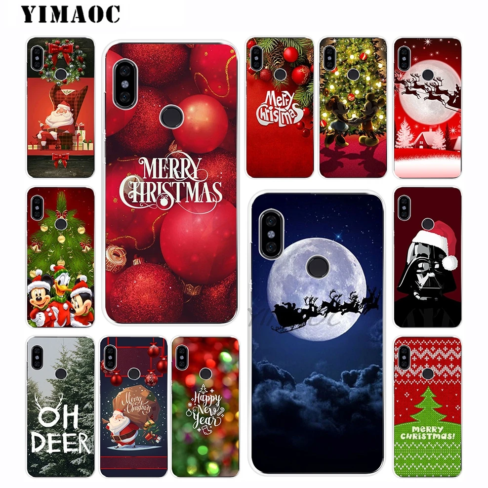 YIMAOC Merry Christmas Mickey Soft Silicone Case for Xiaomi Mi 9 8 SE 6 6X 5X Mix 2S A2 Lite MiA1 POCOPHONE F1 MAX 3 |