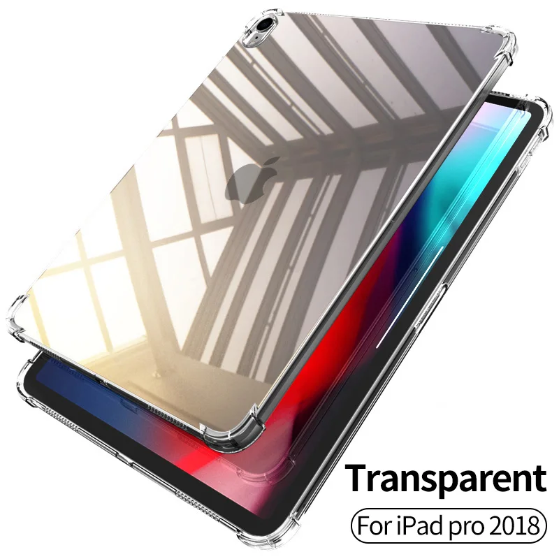 PZOZ для iPad 2/3/4 Силиконовый противоударный чехол прозрачный ТПУ для Apple, iPad 9,7 Air 2 Pro 10,5 Mini 4 3 2 1 чехол - Цвет: pro 11 Transparent