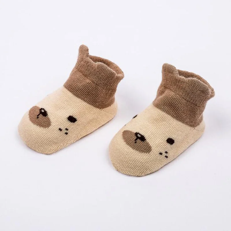 3 пара/лот новые милые Нескользящие Детские носки для малышей с рисунком