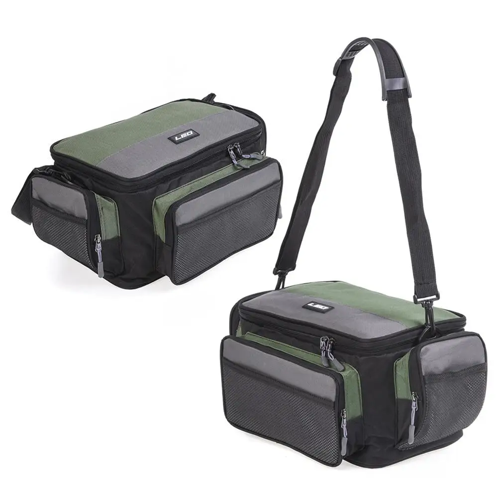 

Large Capacity Oxford Cloth Fishing Bag Multi-pocket Outdoor Waist Shoulder Bags Reel Lure Carrier Storage Bag Fishing Tackle
