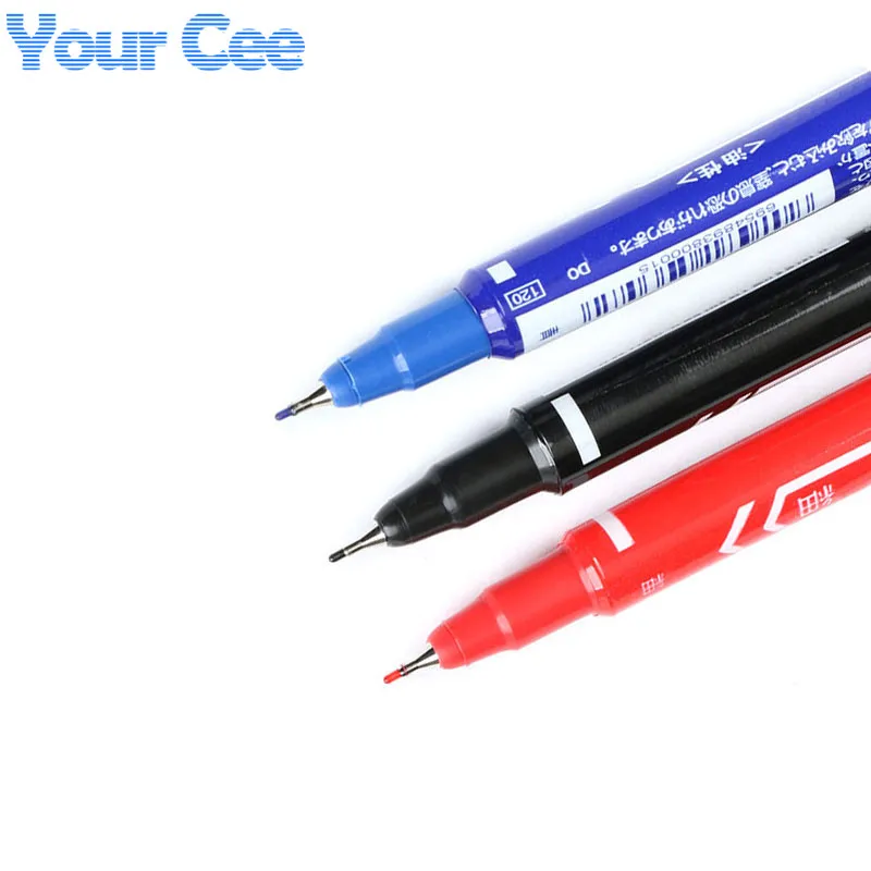 

5 pcs CCL Anti-etching PCB Circuit Board Ink Marker Double Pen Blue Red Black Color for DIY PCB