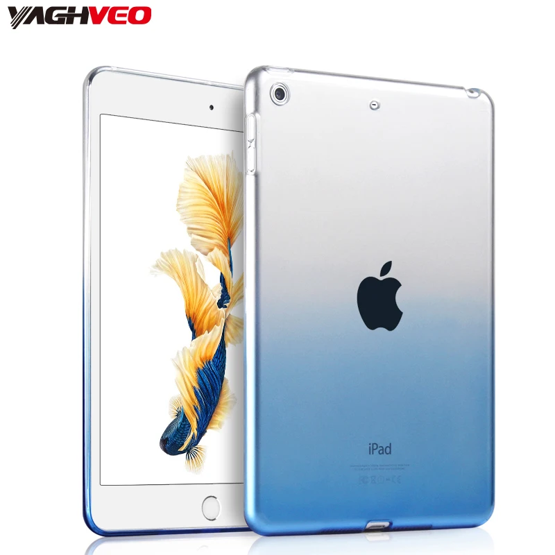 10 шт./лот Чехол для Ipad 9 7 дюймов 2018 2017 прозрачный силиконовый градиентный цветной