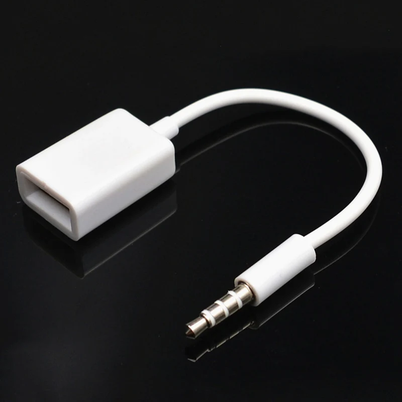 3 5 мм штекер AUX аудио разъем к USB 2 0 гнездо преобразователь кабель Шнур