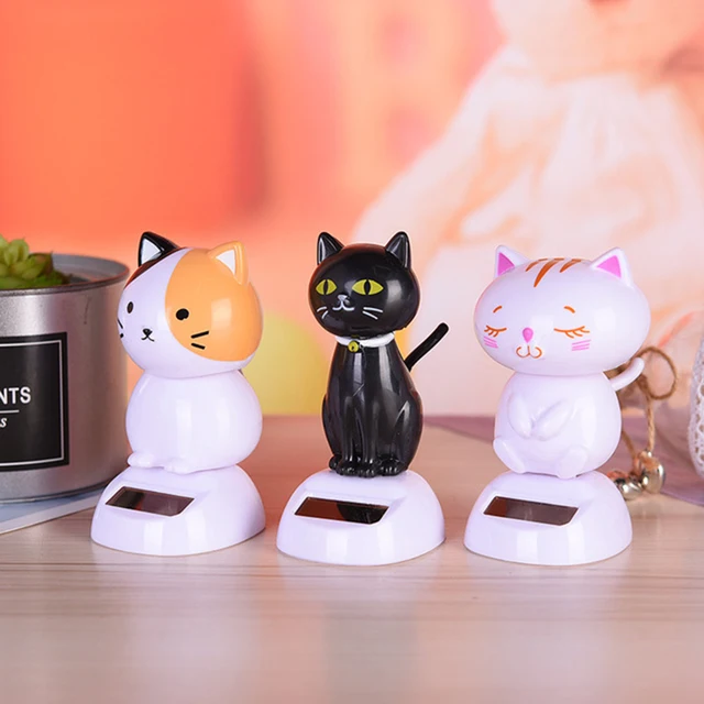 Cute Solar Shaking Head Cat Toys