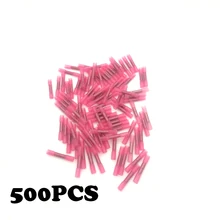 500pcs Insulated Heat Shrink Butt Connectors Wire Electrical Crimp Terminals 22-18AWG Kit Wire waterproof middle connector cold 540pcs heat shrink wire connectors electrical terminals kit crimp connector insulated sleeve assortment butt connectors with box