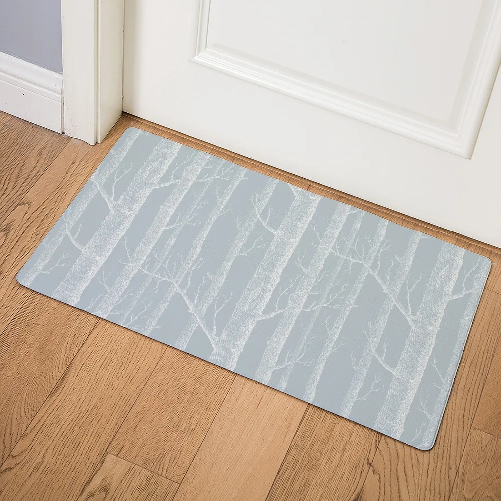 

Simple Stripe Front Door Mat Kitchen Mat Living Room Corridor Outdoor Carpet Waterproof Non-slip Floor Mat 46x75cm