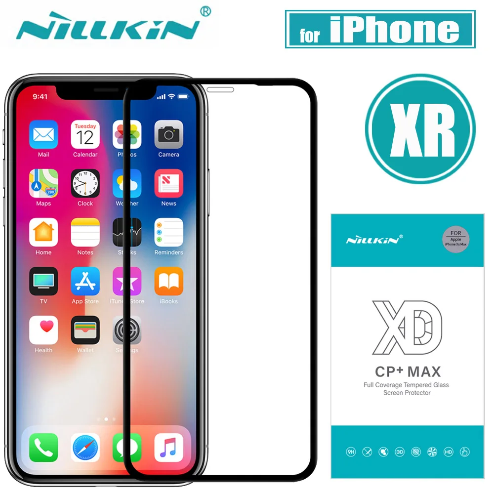 Nilkin for iPhone XR Tempered Glass Screen Protector Nillkin XD CP+MAX Full Coverage Clear Glass Flim for Apple iPhone XR 6.1'' Nilkin for iPhone XR Tempered Glass Screen Protector Nillkin XD CP+MAX Full Coverage Clear Glass Flim for Apple iPhone XR 6.1''