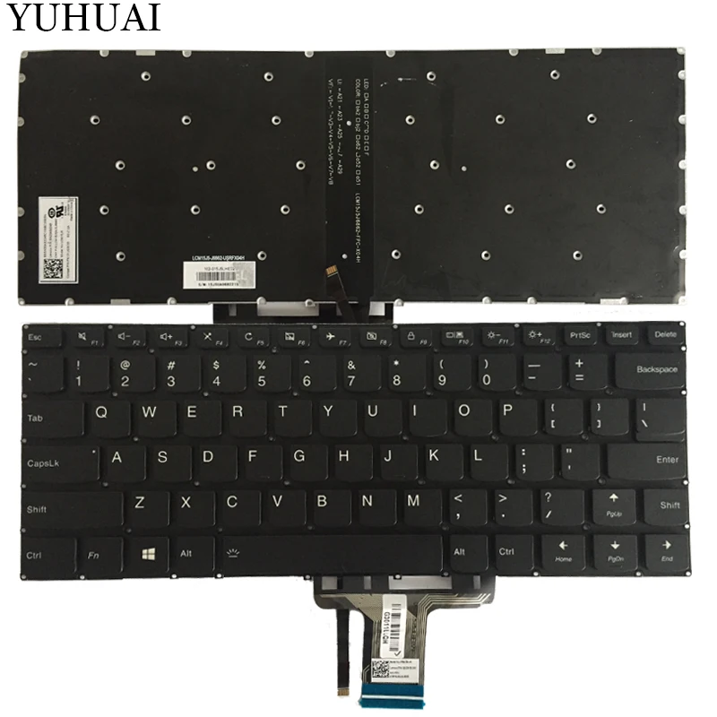 

New US keyboard For Lenovo yoga 510-14 510-14AST 510-14IKB 510-14ISK US laptop Keyboard with Backlight