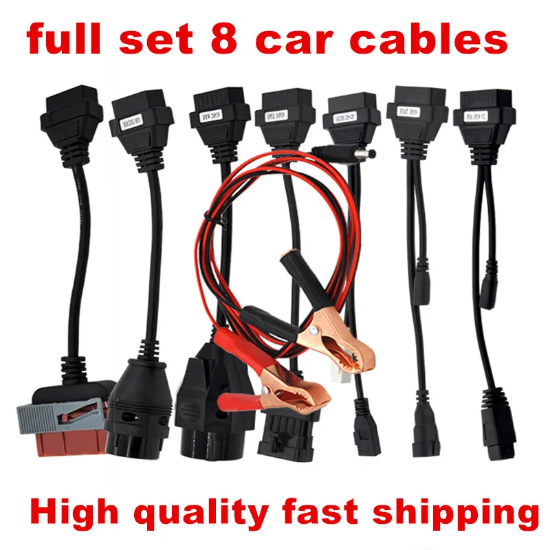Prix pour 2016 Promotion OBD OBD2 ensemble complet 8 câbles de voiture travail pour tcs cdp pro , plus voiture câble outil de diagnostic Interface câble livraison gratuite Prix pour 2016 Promotion OBD OBD2 ensemble complet 8 câbles de voiture travail pour tcs cdp pro , plus voiture câble outil de diagnostic Interface câble livraison gratuite