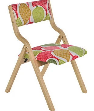 Solid wood folding chairs Jane. Cloth chair mahjong desk chair