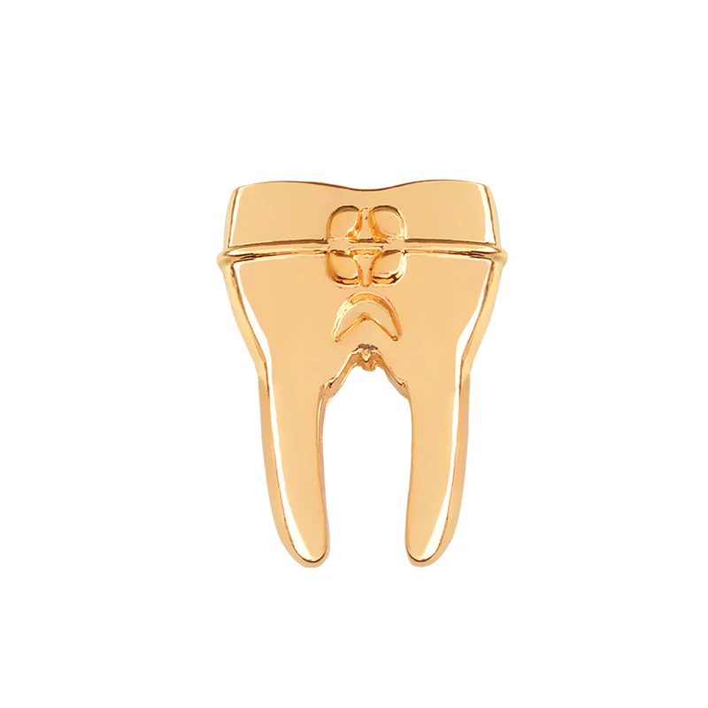 

Tooth Brooch Pin Charm Dentist Jewellery for Doctor Nurse Medical Student Metal Badge Gold Silver Medical Brooch Science Gift