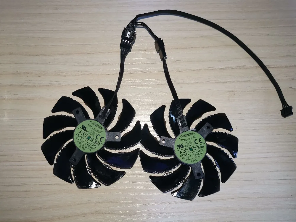 Новый вентилятор охлаждения 88 мм T129215SU PLD09210S12HH 4Pin для Gigabyte GTX 1050 1060 1070 960 RX 470 480 570 580