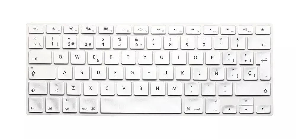 Новые силиконовые испанские буквы, клавиатура, чехол для Macbook Air Pro retina 13 15 17, протектор для Mac book, клавиатура, испанская, европейская