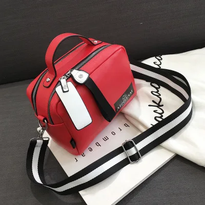

Large capacity luxury handbags women bags designer Double zipper solid color bags women hot sale bag female 2019 black women's