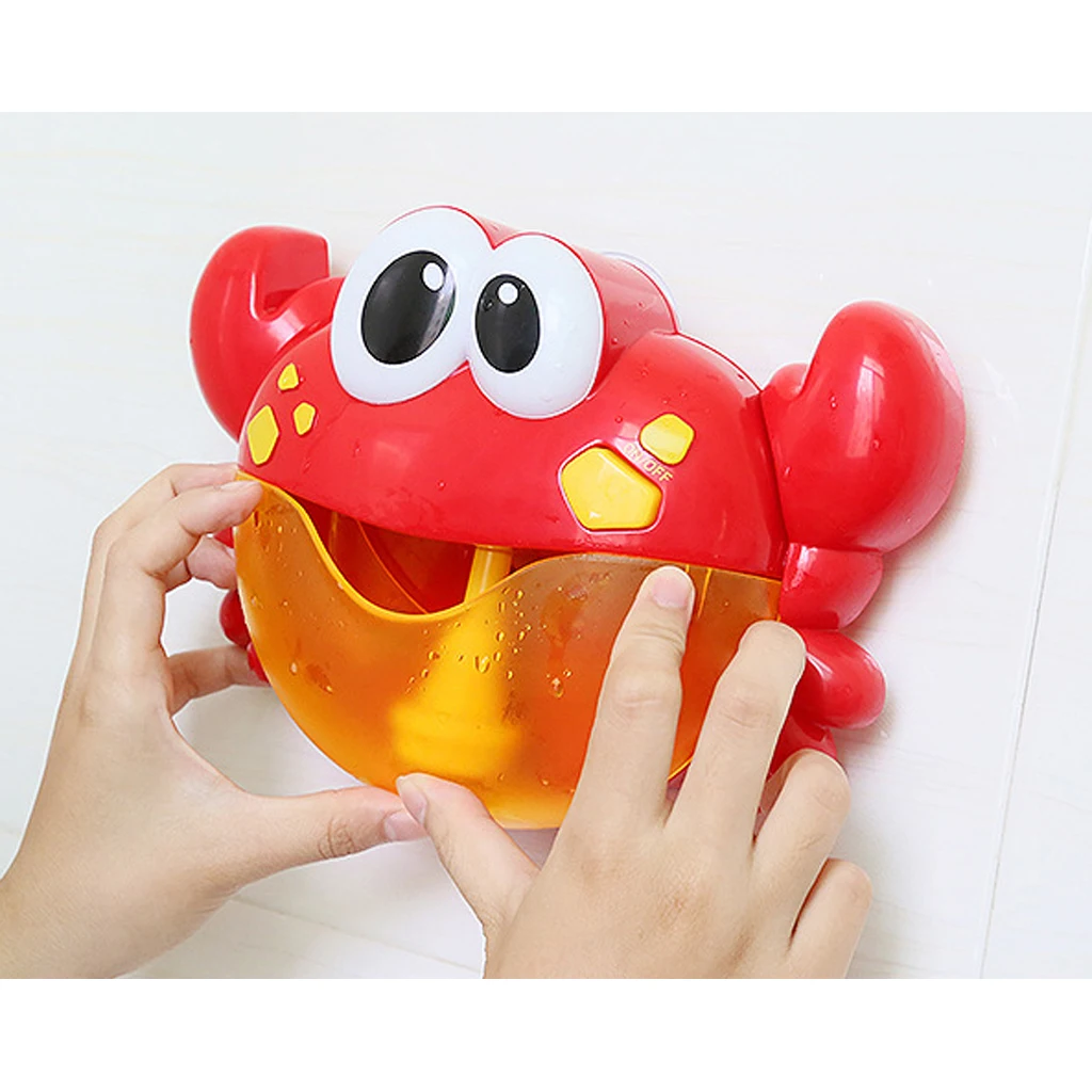 Lovely Crab Bubble Maker Baby Automated Spout Crab Bath Bubble Toy Gift with 12 Songs