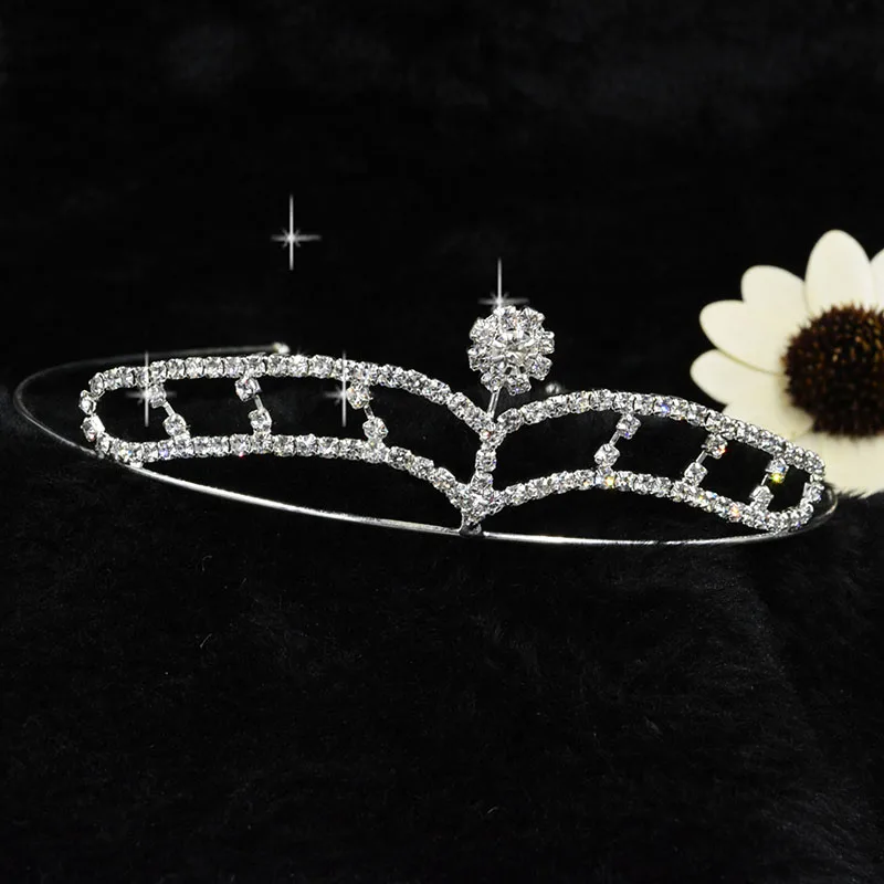 Красивая принцесса тиары и короны девушка цветок украшения для волос Свадебные короны аксессуары для волос Дети Подружка невесты повязка на голову - Окраска металла: 6