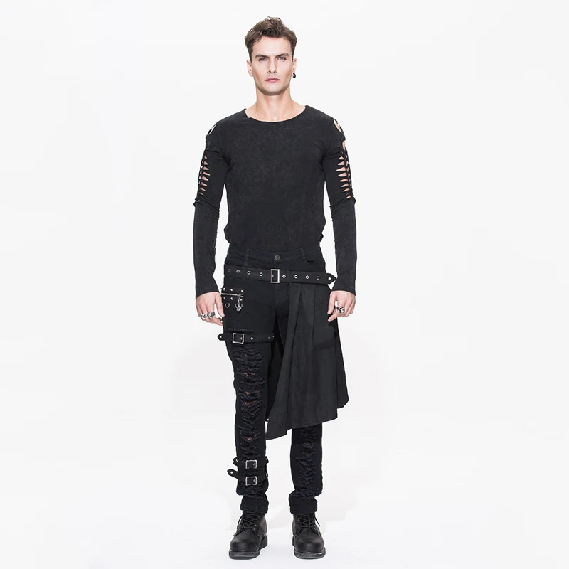 Мужские брюки в стиле панк со съемными вставками мужские карандаш|mens pencil pants|fashion