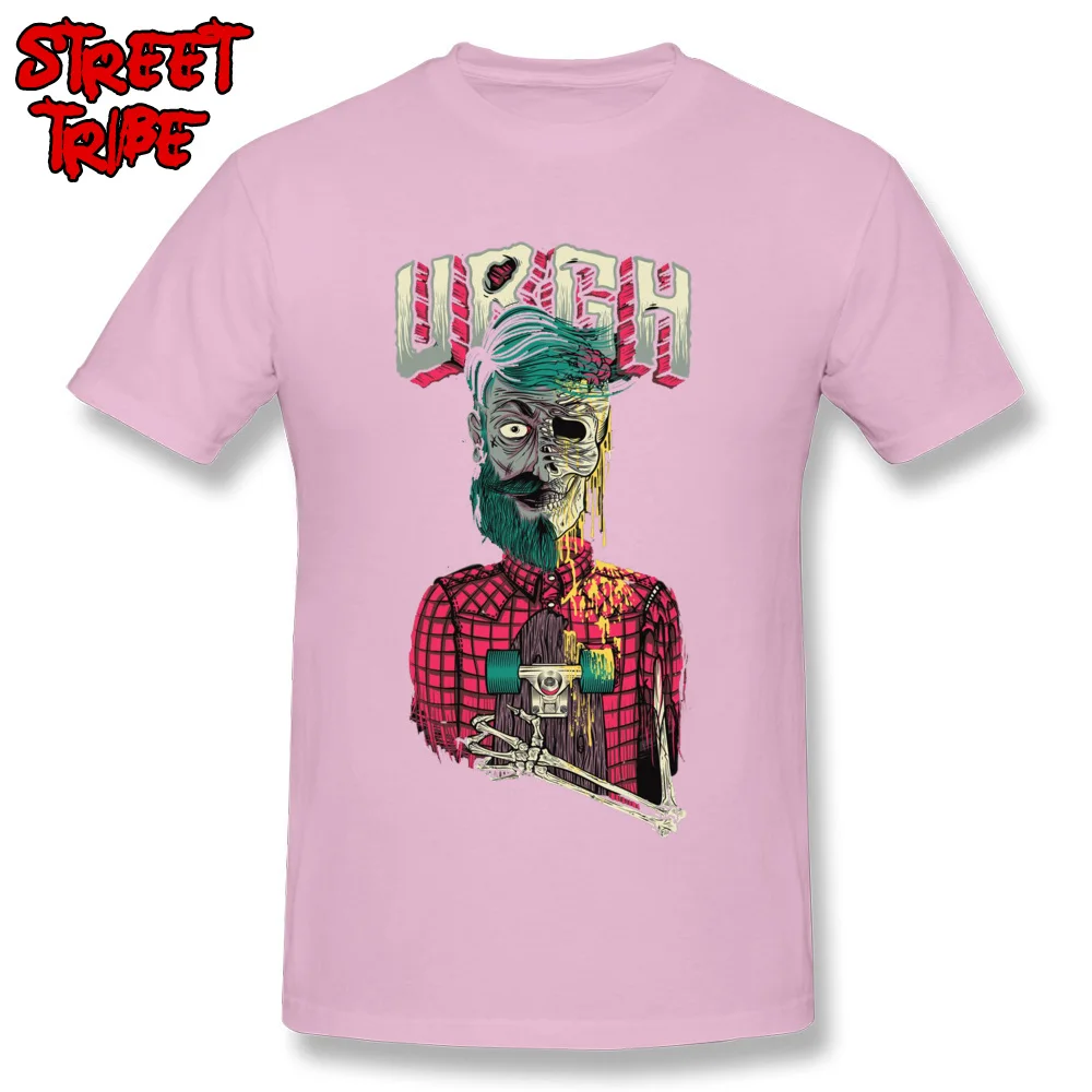 Brand New cartoon rock music skull rock829yy Tshirts O Neck 100% Cotton Mens Tops Shirts Short Sleeve ostern Day Tee Shirt cartoon rock music skull rock829yy pink