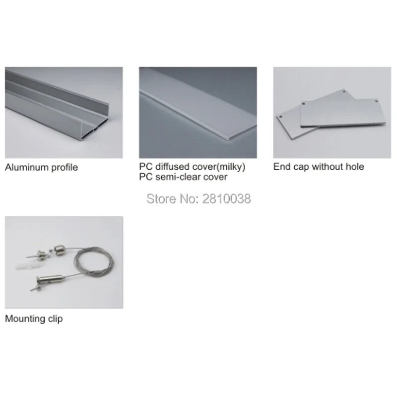 Estilo de Alumínio de Montagem Perfil de Alumínio Conjuntos de 2 Led para Luzes de Parede 100 x M e lot Superfície Canal Ultra Grande u Levou ou Pendurado 2 100 X Conjuntos de 2 m Lot