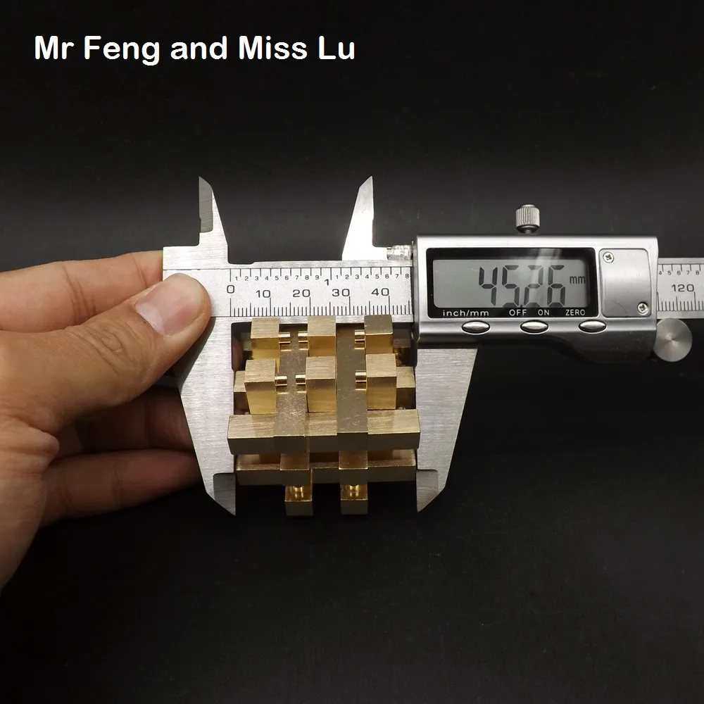 Коллекция из чистой латуни металлическая головоломка медная модель 18 колонок Brian Teaser гаджет решение интеллектуальная игра игрушки украшения