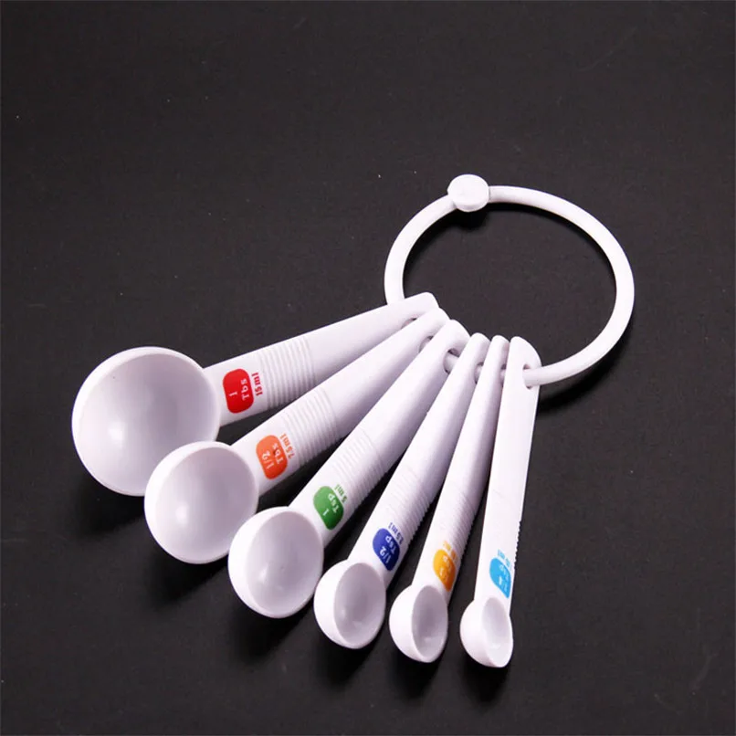 

4PC Measuring Spoons Scoop Kitchen Measuring Tool For Cooking Plastic Measure Spoon For Powder Flavor kichen accessories J18#5