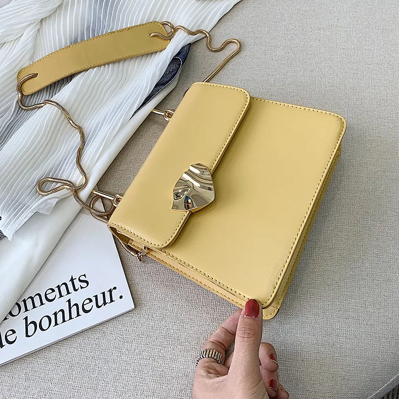 Мини из искусственной кожи Crossbody сумки для Для женщин 2019 модная дизайнерская летняя сумка сумки с металлической ручкой телефон кошельки и