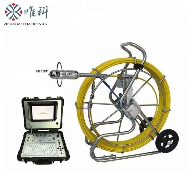 

Vicam pipe inspection camera V10-3288PTN-1 with WI-FI function with 9mm 60m cable with 512Hz locator with stainless steel skids