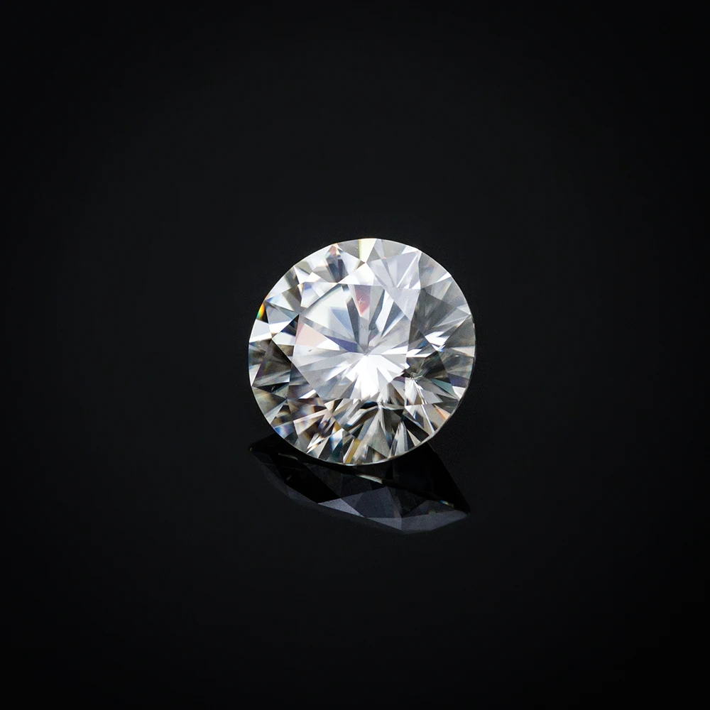 NiceGems Муассанит 7 5 CTW Сердца и стрелы вырезают круглый бесцветный мм F цвет