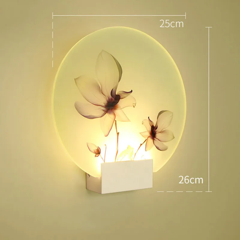 SuperNight 6W European LED Wall Lamp Mural Night Light Modern Aisle Living Room Bedroom Bedside Lamp for Home Hotel Decoration (4)