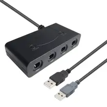 GC контроллеры usb-адаптер для wii/nintendo Switch Sup порты домашние и турбо функции 4 порта конвертер для GameCube