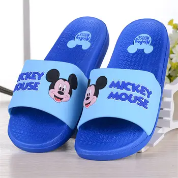 

Disney new cartoon slippers bathroom non-slip plastic home slippers and summer Minnie men's large slippers size 36-45