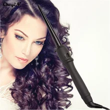Professional Automatic Hair Curler Rollers Magic Tongs Ceramic Cone Salon Hair Curling Irons Wand Hairstyling Tools LCD Display