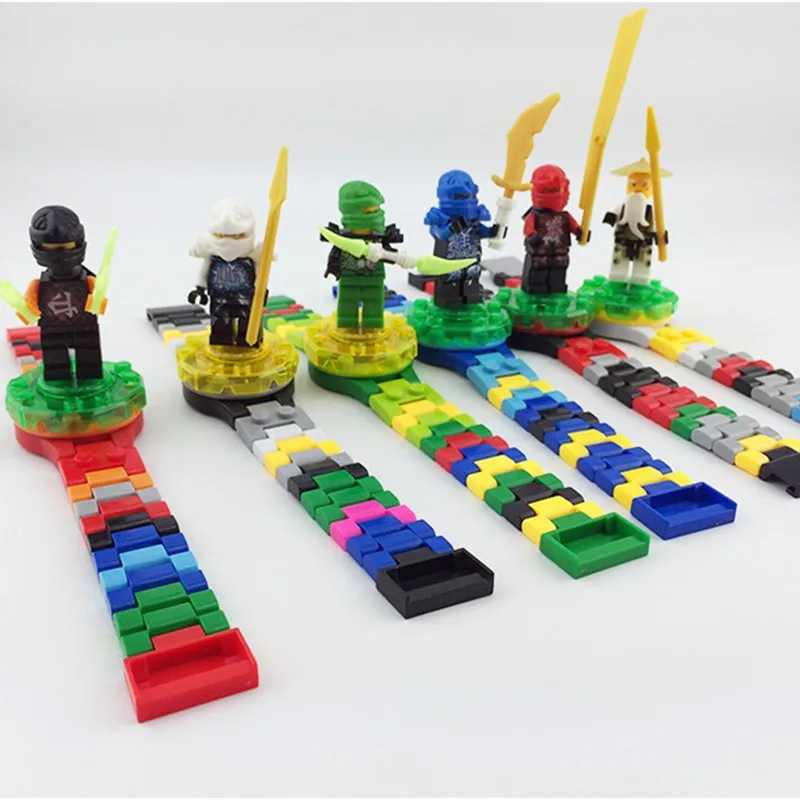 Совместимость с LegoINGS Clock LegoINGLY NinjagoINGLY Блоки для кирпичей без коробки Оригинальные