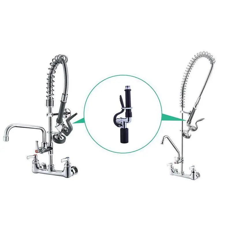 Предварительно промывочный опрыскиватель, коммерческий кран, вытяжной кухонный ручной душ, посудомоечная машина, предварительно