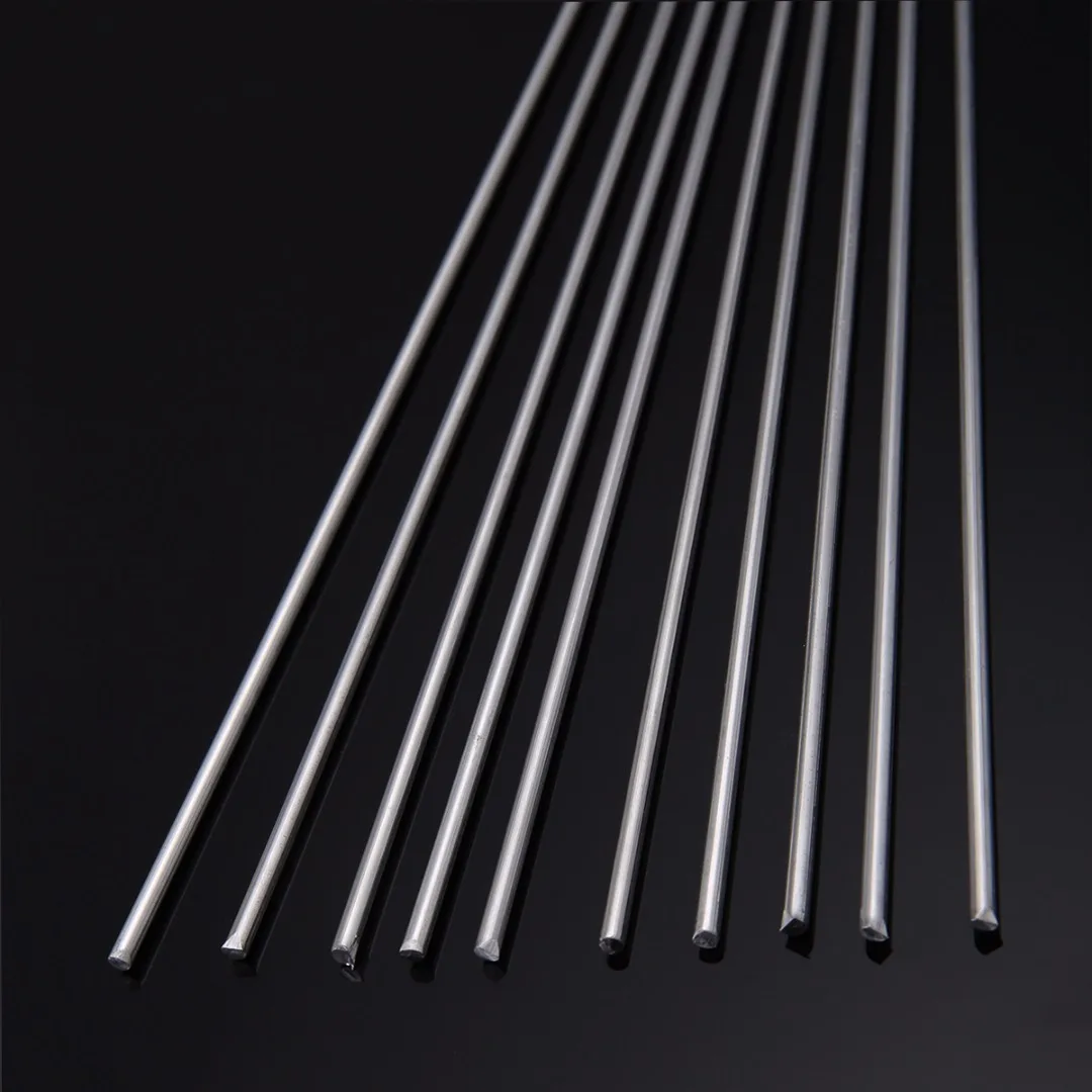 10pcs Aluminum Magnesium Welding Rods Low Temperature Welding Sticks With Corrosion Resistance 2mmx450mm Mayitr