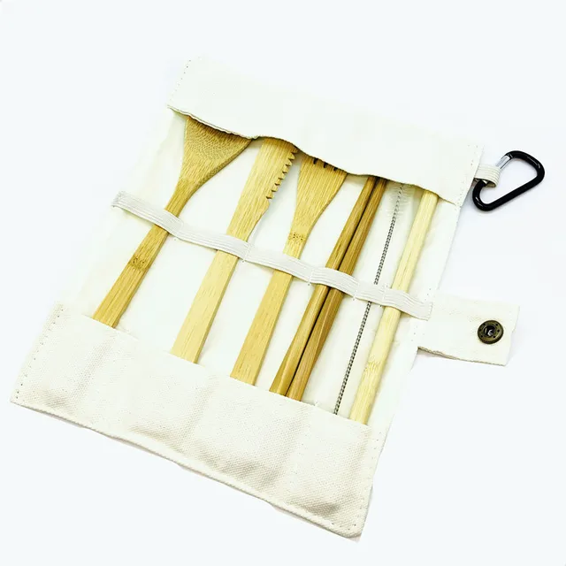 Sustainable Bamboo Cutlery Set Biodegradable Eco Friendly Kitchen Utensils » Planet Green Eco-Friendly Shop 5