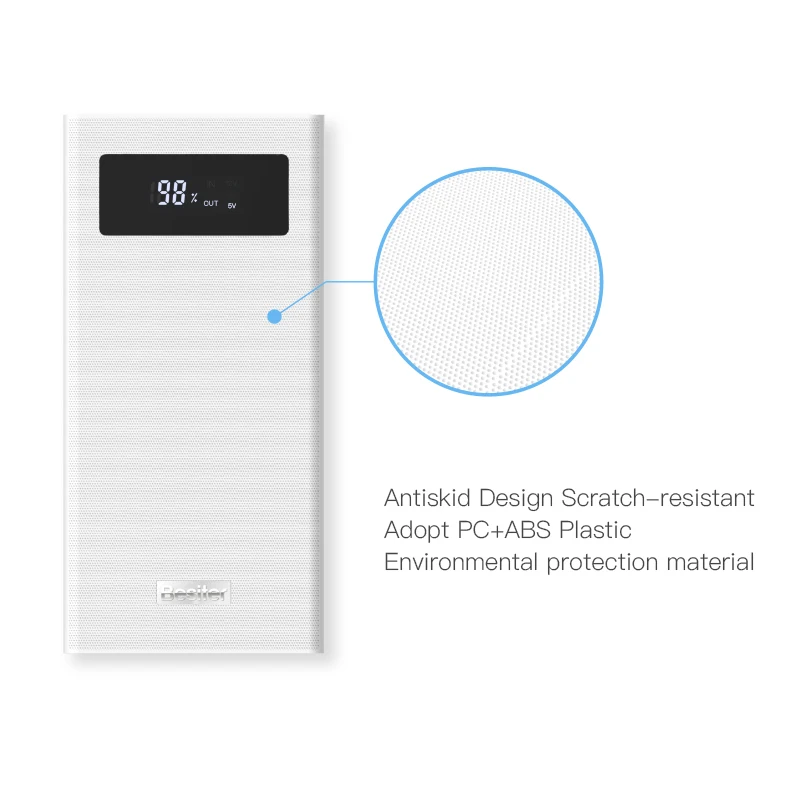  20000mAh Portable ChargerQuick Charge 3.0 Dual Input Output Typec-C Port with LCD Display High Capa