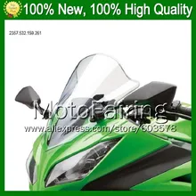 Clear Windshield For KAWASAKI NINJA ZX-6R 05-06 ZX600 ZX6R ZX 6R ZX-600 ZX 600 05 06 2005 2006 *10 Bright Windscreen Screen
