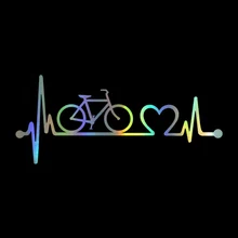 ^#Cheap Car Sticker 3D 18.5cm*8.1cm Bicycle Heartbeat Lifeline Cycling Sticker On Car Funny Stickers and Decals Vinyl Car Styling ^#Cheap Car Sticker 3D 18.5cm*8.1cm Bicycle Heartbeat Lifeline Cycling Sticker On Car Funny Stickers and Decals Vinyl Car Styling