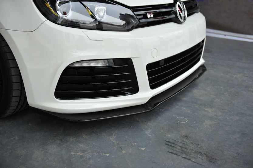 Передний разветвитель для VW GOLF R20 диффузор губ спойлер передний из углеродного