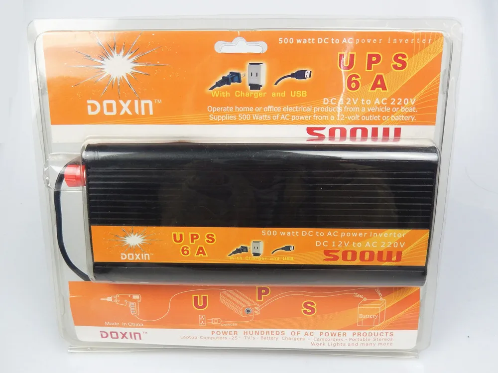 

500W DC12V to AC220V modified wave Inverter With battery charging function