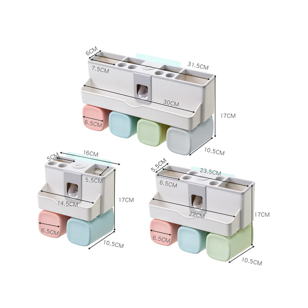 Не многофункциональный дозатор крепление настенное Ванная комната принадлежности держатель для зубной пасты и для зубной щетки Горячее предложение для ванной комнаты Стеллаж для хранения