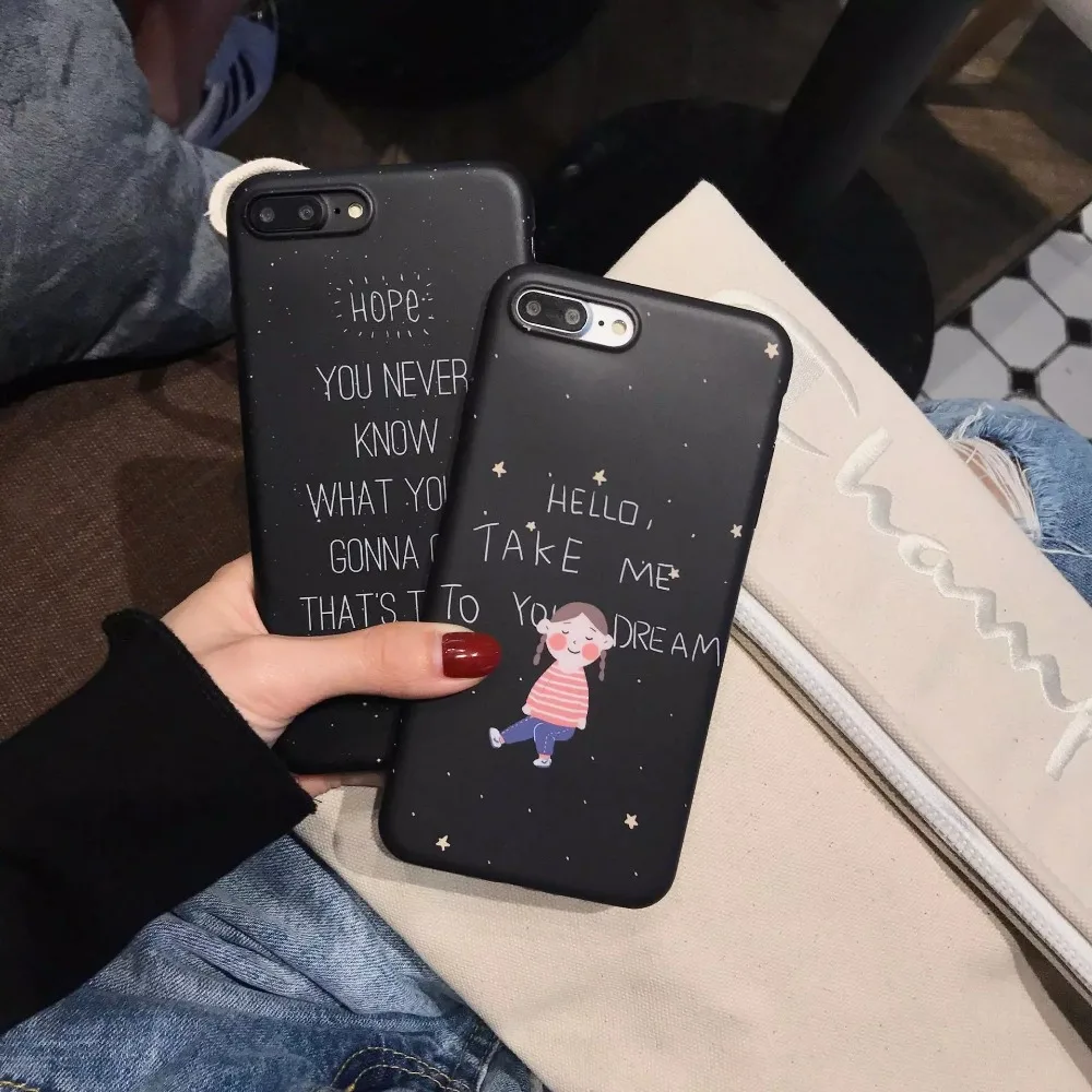 Чехол для iPhone 6 Hello Take Me To You Dream Cute Little Girls Planet Walk мягкий TPU чехол S PLUS 7 8 |