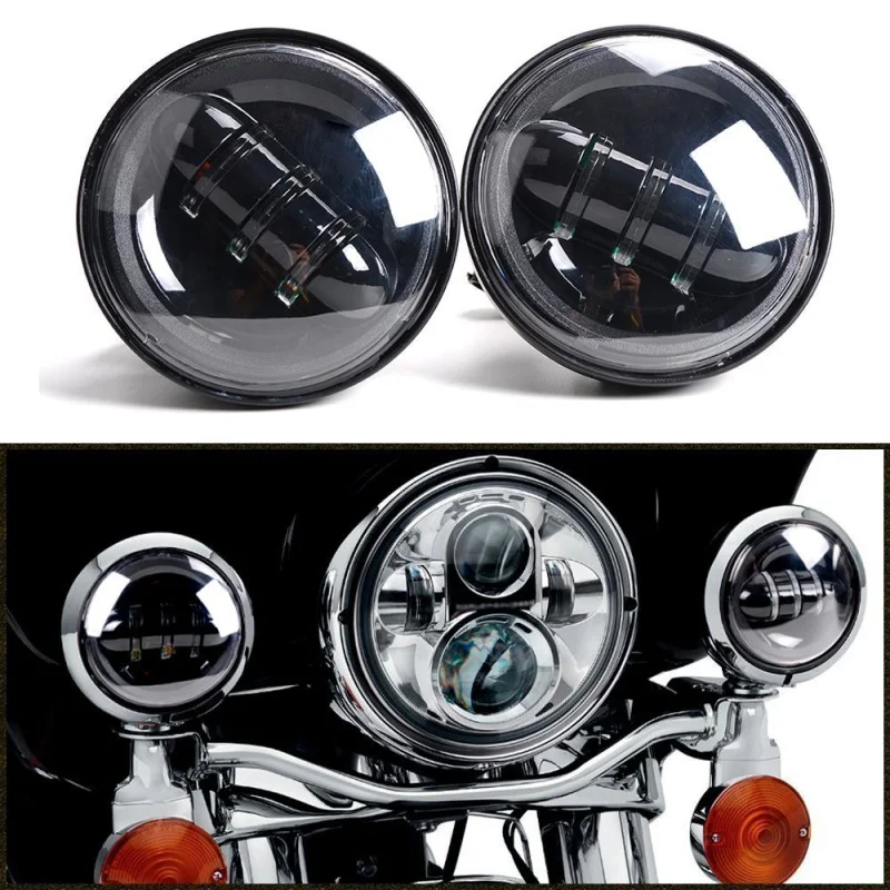 

FADUIES Super bright 30W Led Motorcycle headlight 4-1/2" 4.5 inch led Fog spot light special for Harley motorcycle fog light